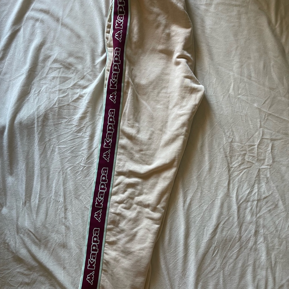Kappa Beige Sweatpants with Logo